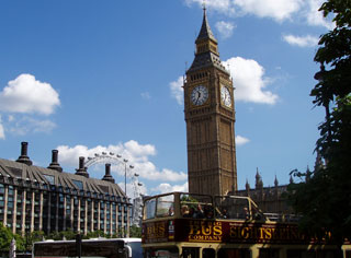 Vy ver Big Ben i London